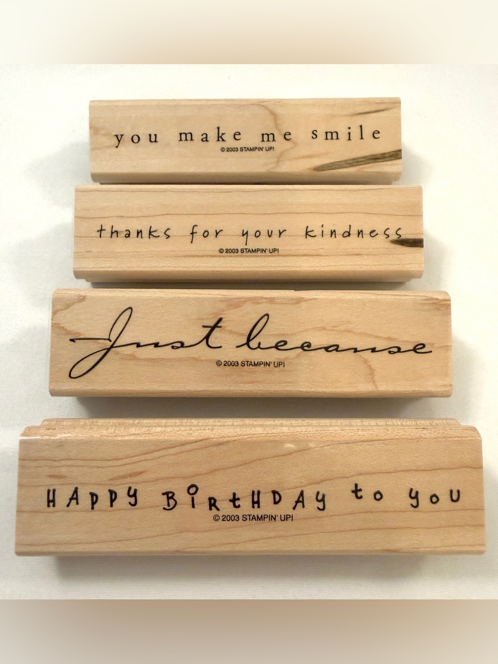 LIKE NEW~ Stampin’ Up! Stamp Set~Simple Sayings + Free Stamp Pad
